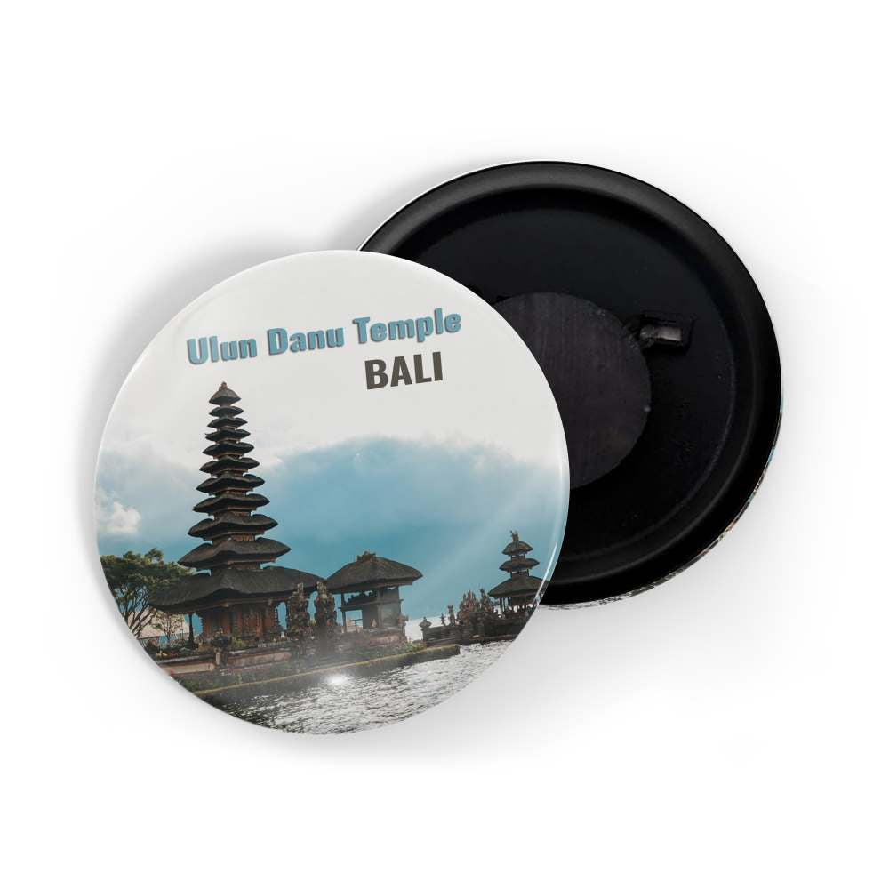 dhcrafts Fridge Magnet Multicolor Famous Tourist Place Ulun Danu Temple Bali D1 Glossy Finish Design Pack of 1