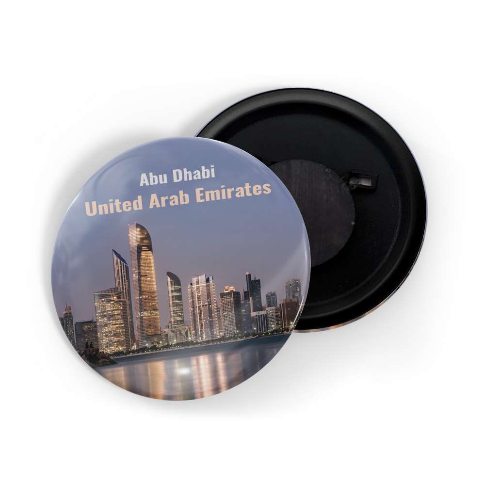 dhcrafts Fridge Magnet Multicolor Famous Tourist Place Abu Dhabi United Arab Emirates D1 Glossy Finish Design Pack of 1
