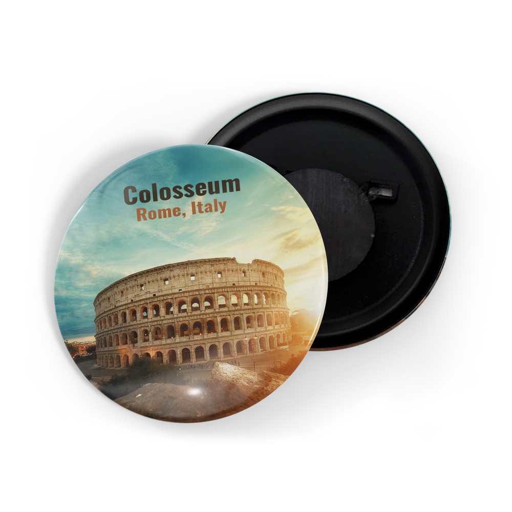 dhcrafts Fridge Magnet Multicolor Famous Tourist Place Colosseum Rome Italy D1 Glossy Finish Design Pack of 1