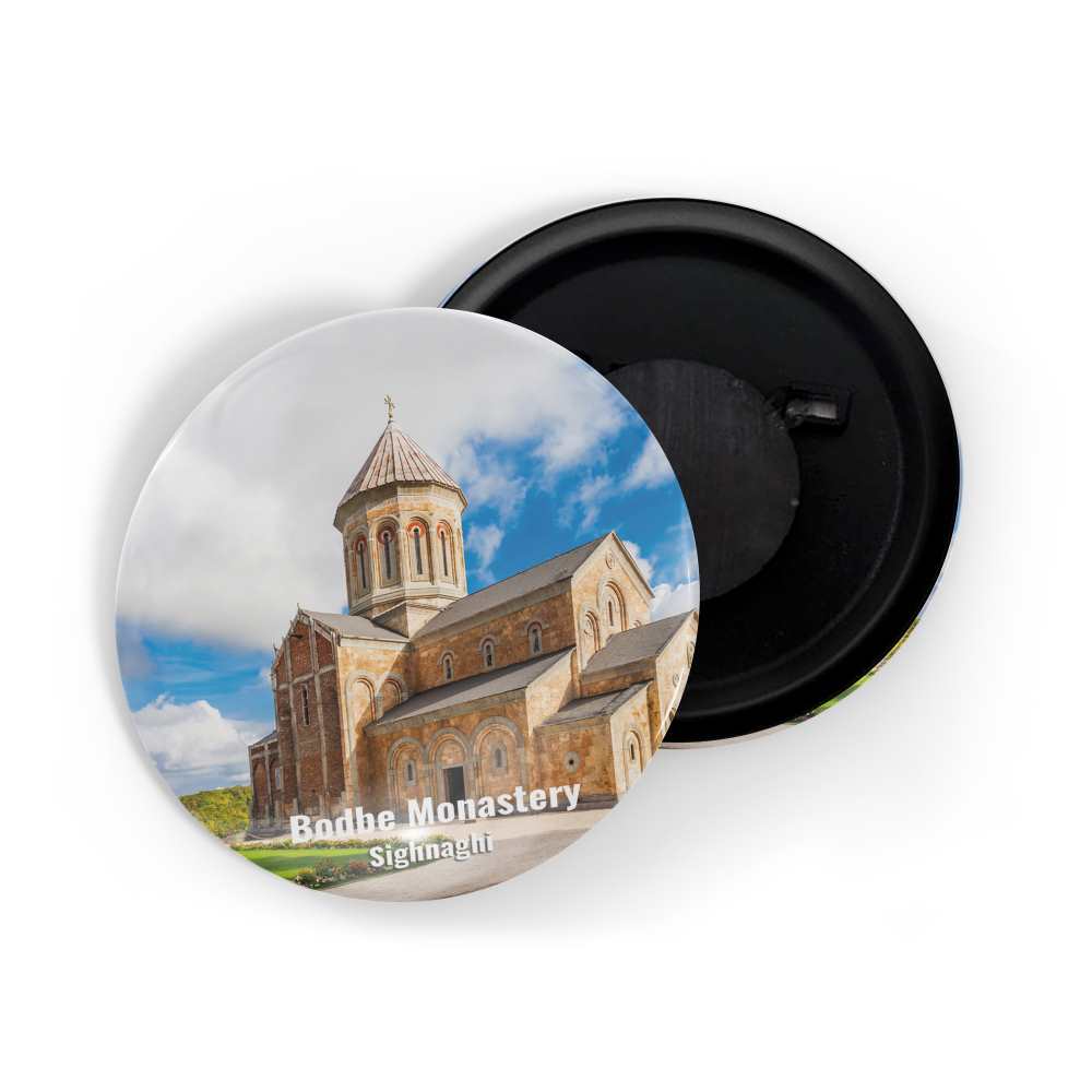 dhcrafts Fridge Magnet Multicolor Famous Tourist Place Bodbe Monastery Sighnaghi Glossy Finish Design Pack of 1