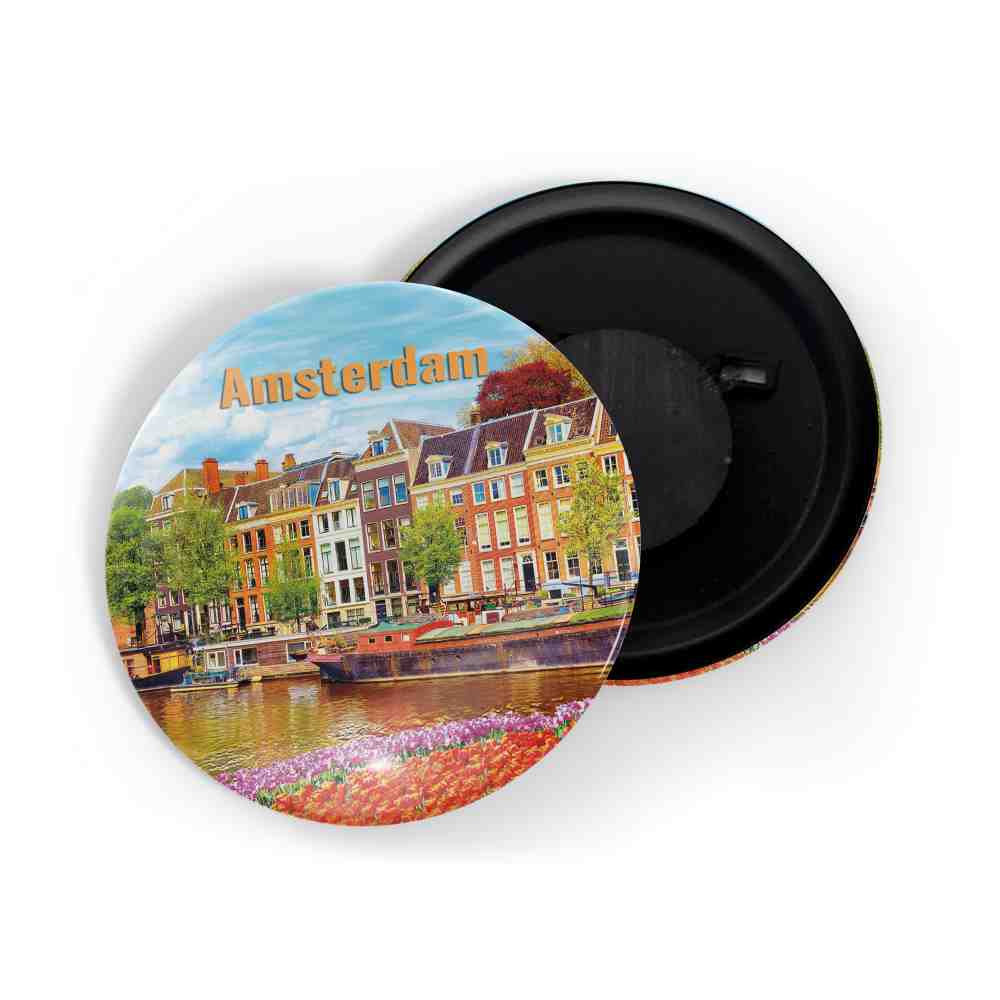 dhcrafts Fridge Magnet Multicolor Famous Tourist Place Amsterdam Glossy Finish Design Pack of 1