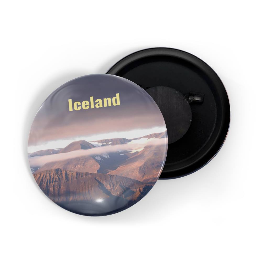 dhcrafts Fridge Magnet Multicolor Famous Tourist Place Iceland Glossy Finish Design Pack of 1