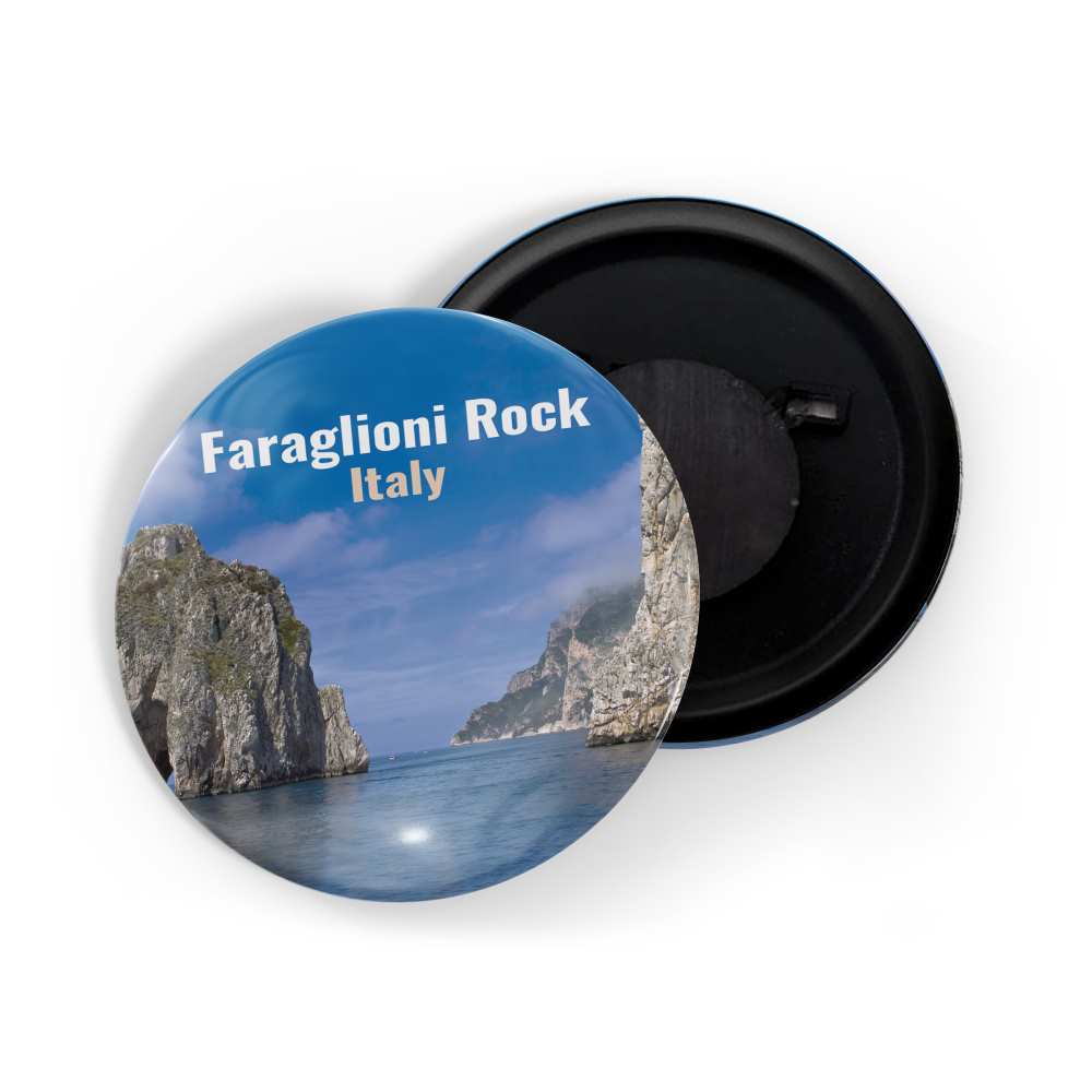 dhcrafts Fridge Magnet Multicolor Famous Tourist Place Faraglioni Rocks Italy Glossy Finish Design Pack of 1