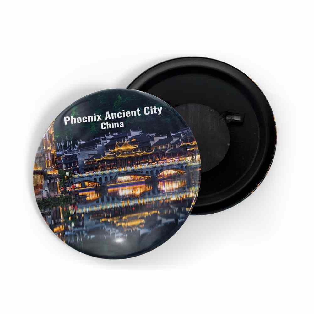 dhcrafts Fridge Magnet Multicolor Famous Tourist Place Phoenix Ancient City China D1 Glossy Finish Design Pack of 1