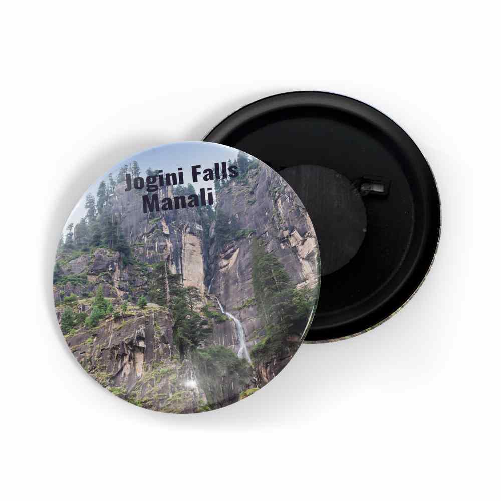 dhcrafts Fridge Magnet Multicolor Famous Tourist Place Jogini Falls Manali Glossy Finish Design Pack of 1