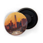 dhcrafts Fridge Magnet Multicolor Famous Tourist Place Manhattan New York City D2 Glossy Finish Design Pack of 1