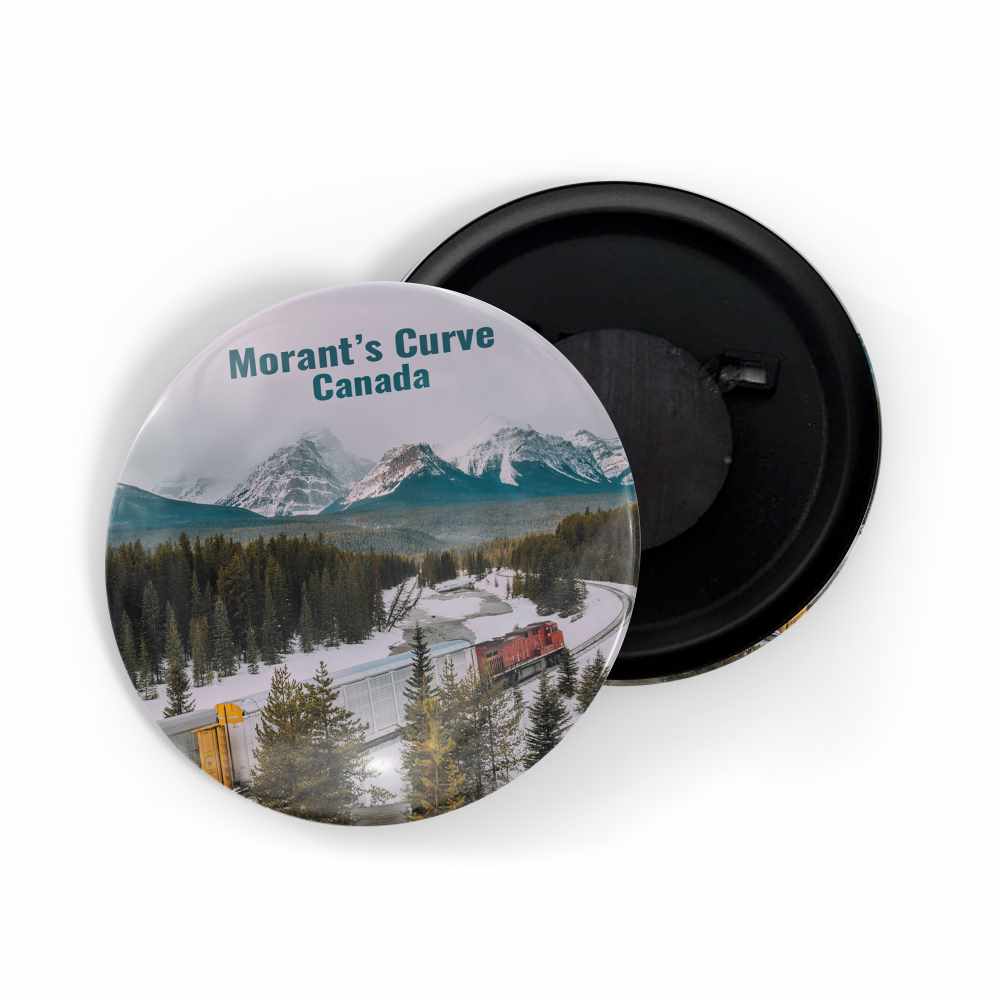 dhcrafts Fridge Magnet Multicolor Famous Tourist Place Morant's Curve Canada Glossy Finish Design Pack of 1