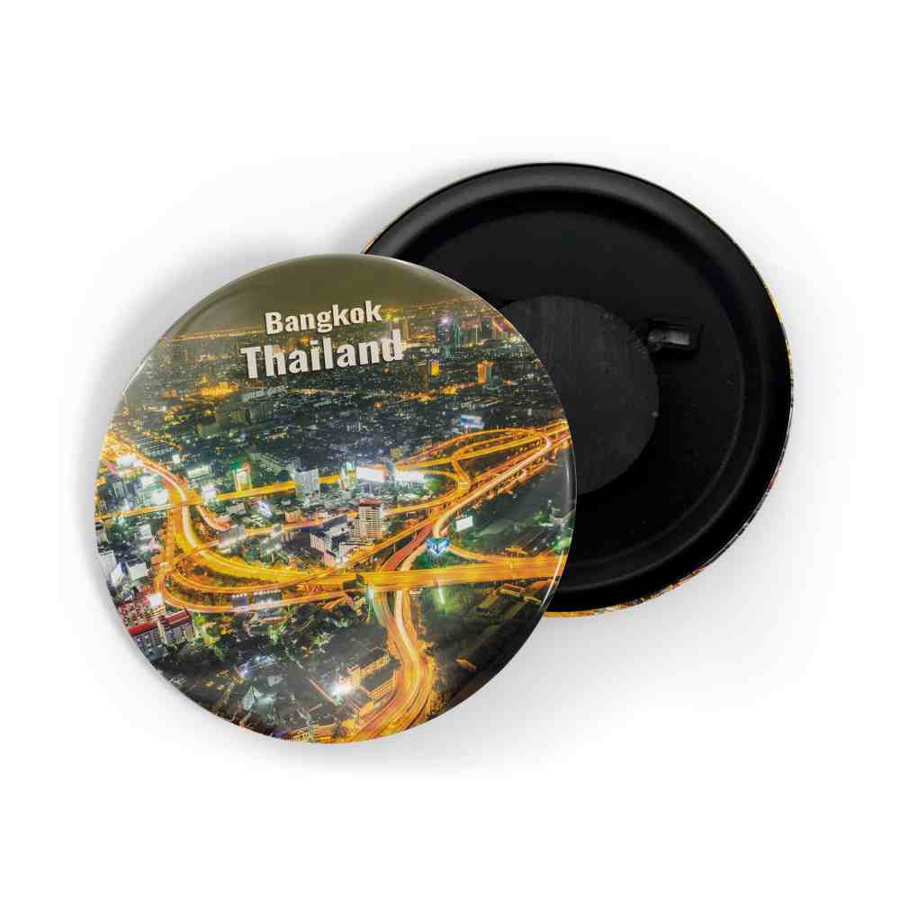dhcrafts Fridge Magnet Multicolor Famous Tourist Place Bangkok Thailand D2 Glossy Finish Design Pack of 1