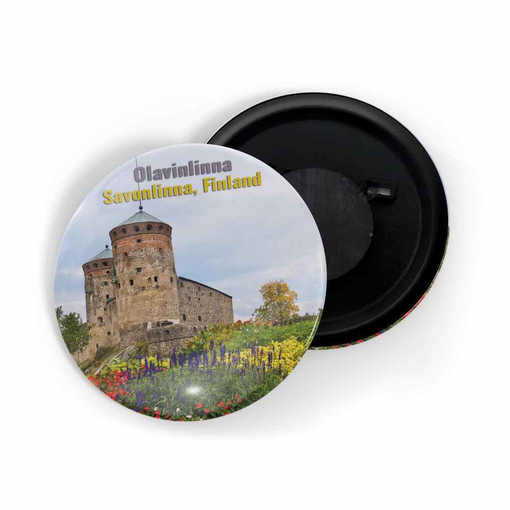 dhcrafts Fridge Magnet Multicolor Famous Tourist Place Olavinlinna Savonlinna, Finland Glossy Finish Design Pack of 1