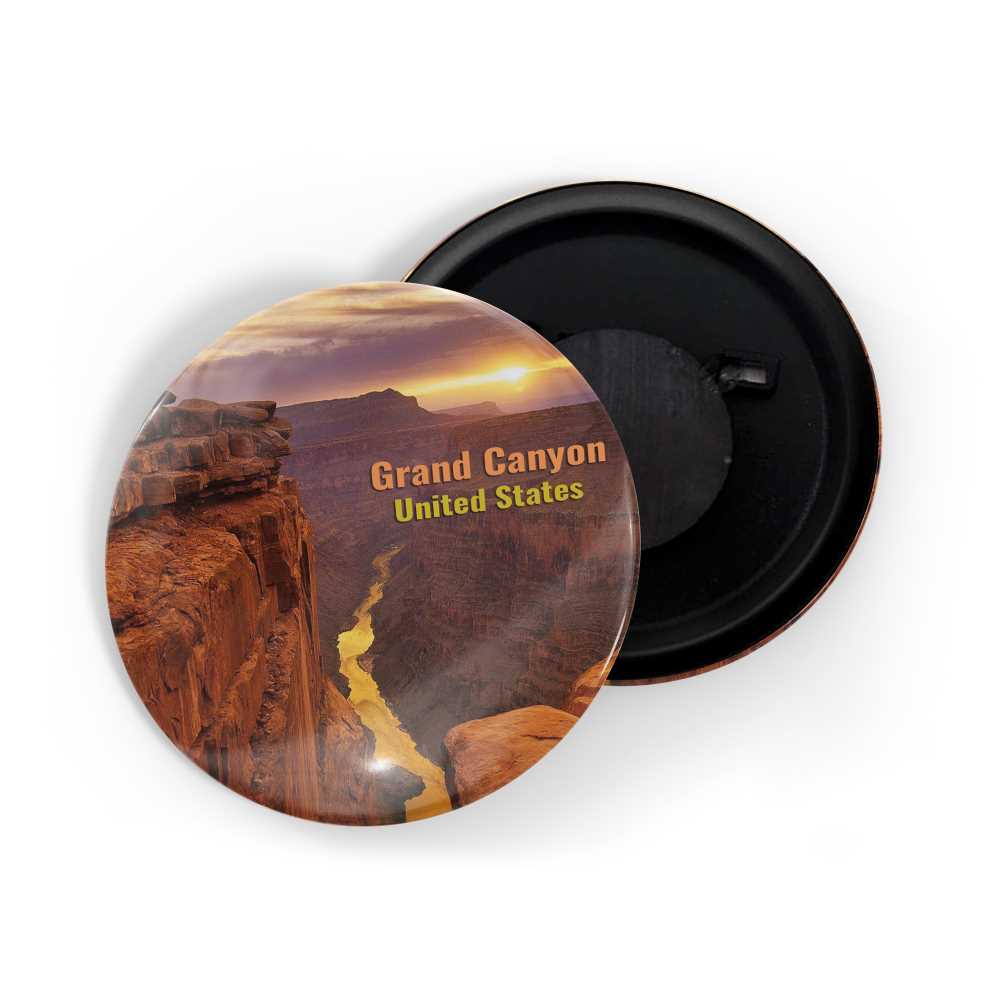 dhcrafts Fridge Magnet Multicolor Famous Tourist Place Grand Canyon United States Glossy Finish Design Pack of 1