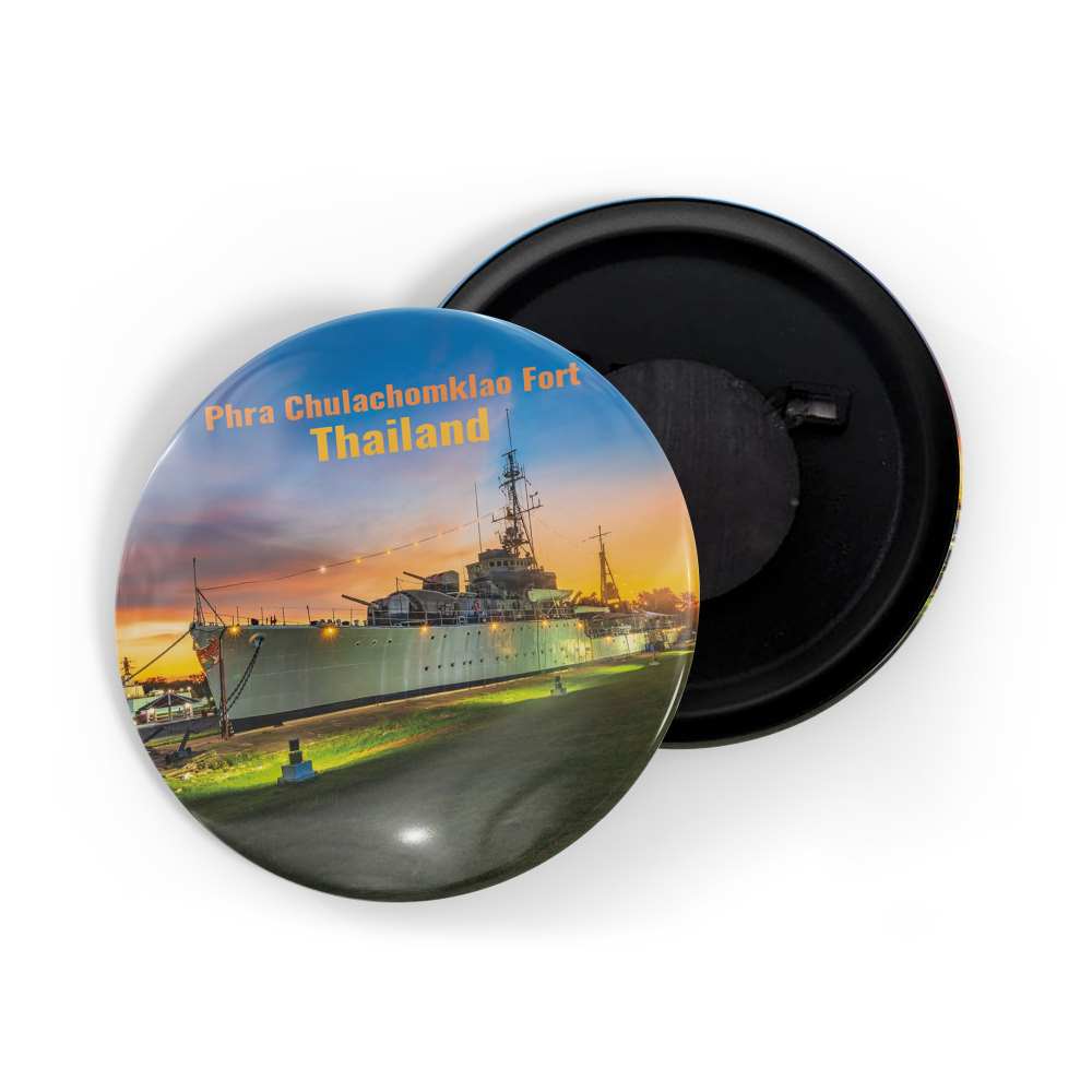dhcrafts Fridge Magnet Multicolor Famous Tourist Place Phra Chulachomklao Fort Thailand Glossy Finish Design Pack of 1