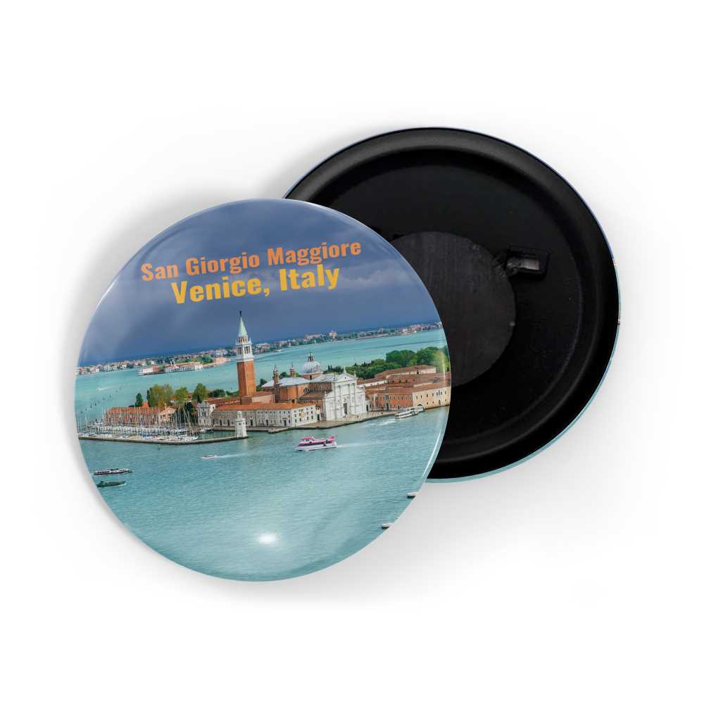 dhcrafts Fridge Magnet Multicolor Famous Tourist Place San Giorgio Maggiore Venice, Italy D1 Glossy Finish Design Pack of 1