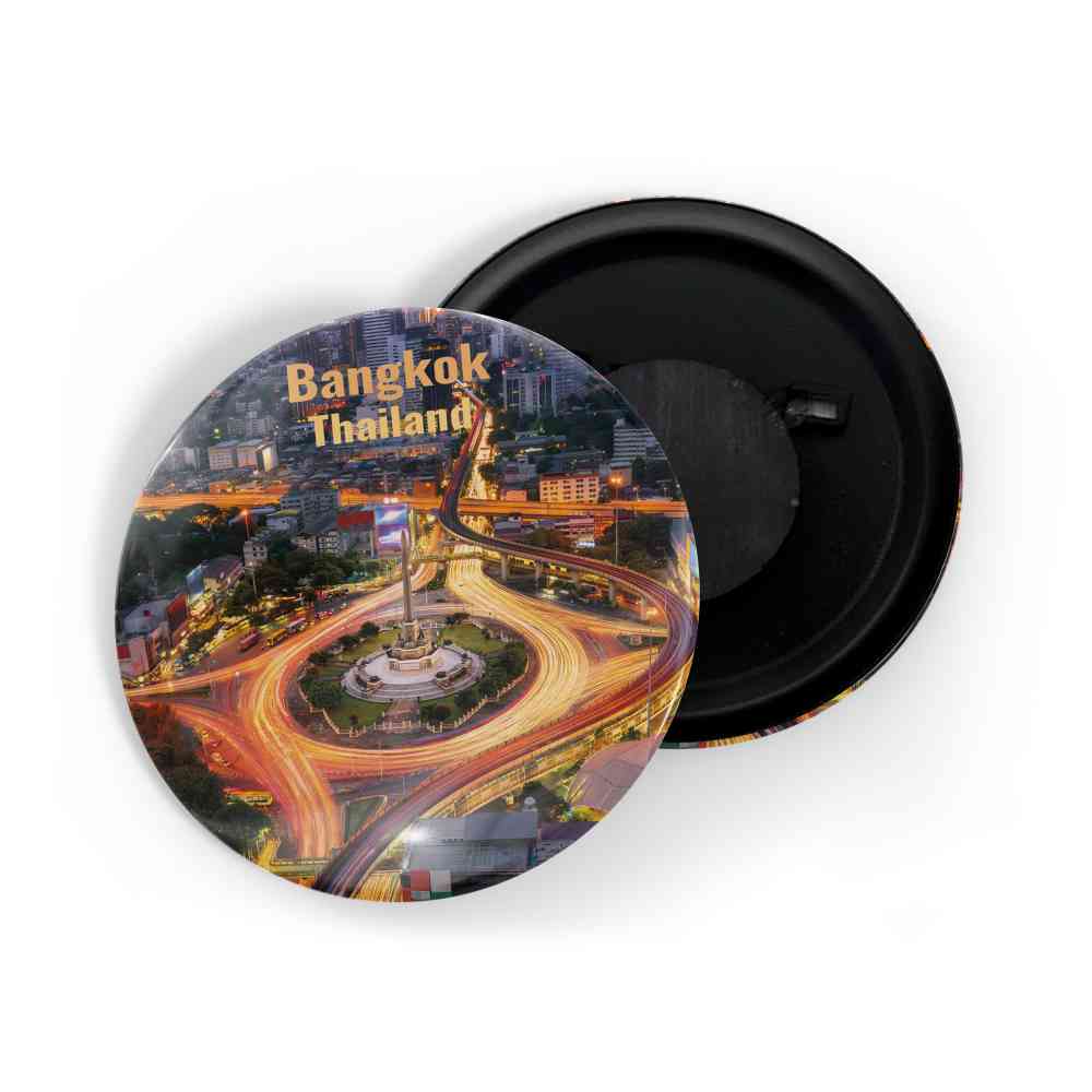 dhcrafts Fridge Magnet Multicolor Famous Tourist Place Bangkok Thailand Glossy Finish Design Pack of 1
