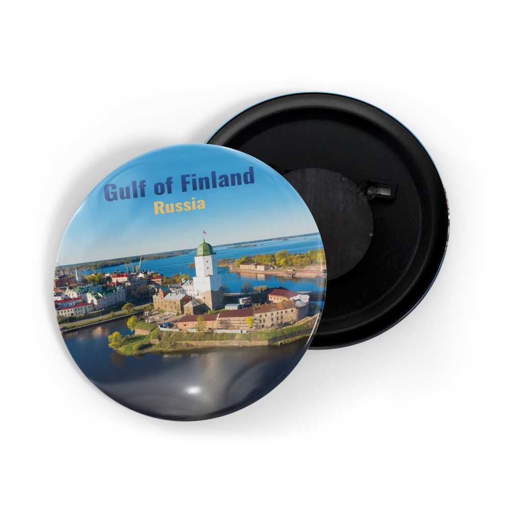 dhcrafts Fridge Magnet Multicolor Famous Tourist Place Gulf Of Finland Russia Glossy Finish Design Pack of 1