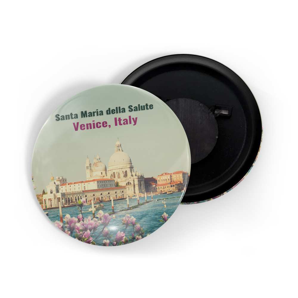dhcrafts Fridge Magnet Multicolor Famous Tourist Place Santa Maria Della Salute Venice Italy Glossy Finish Design Pack of 1