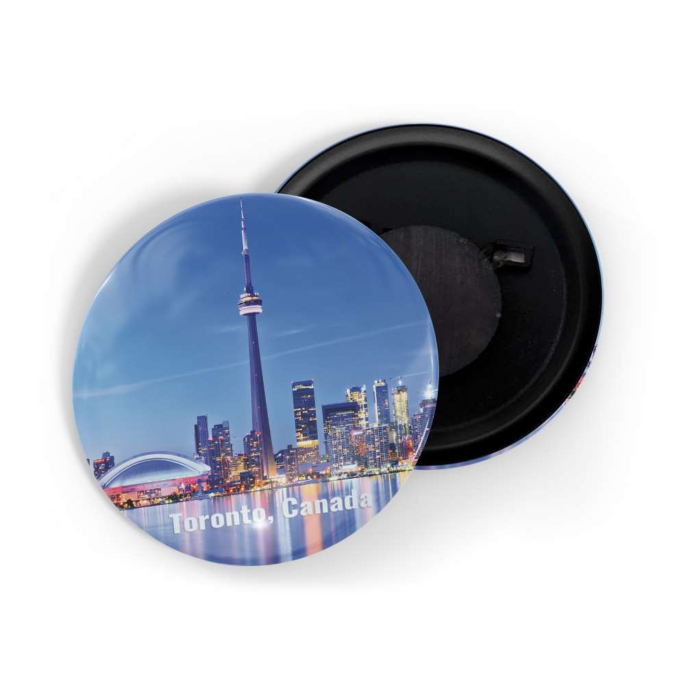 dhcrafts Fridge Magnet Multicolor Famous Tourist Place Toronto Canada Glossy Finish Design Pack of 1