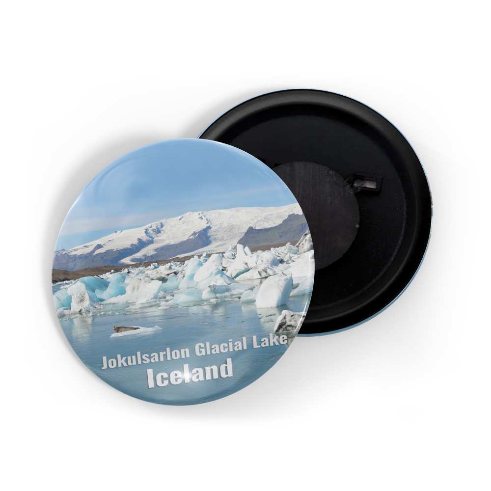dhcrafts Fridge Magnet Multicolor Famous Tourist Place Jokulsarlon Glacial Lake Iceland Glossy Finish Design Pack of 1
