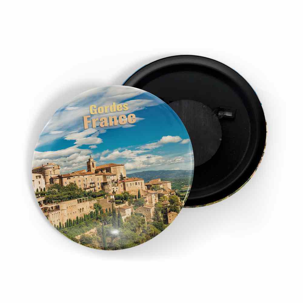 dhcrafts Fridge Magnet Multicolor Famous Tourist Place Gordes France Glossy Finish Design Pack of 1