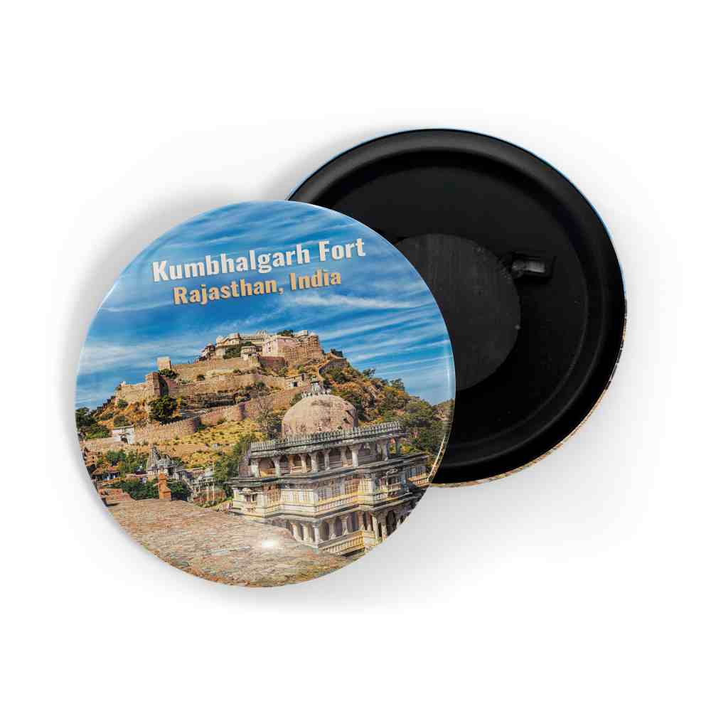 dhcrafts Fridge Magnet Multicolor Famous Tourist Place Kumbhalgarh Fort Rajasthan Glossy Finish Design Pack of 1