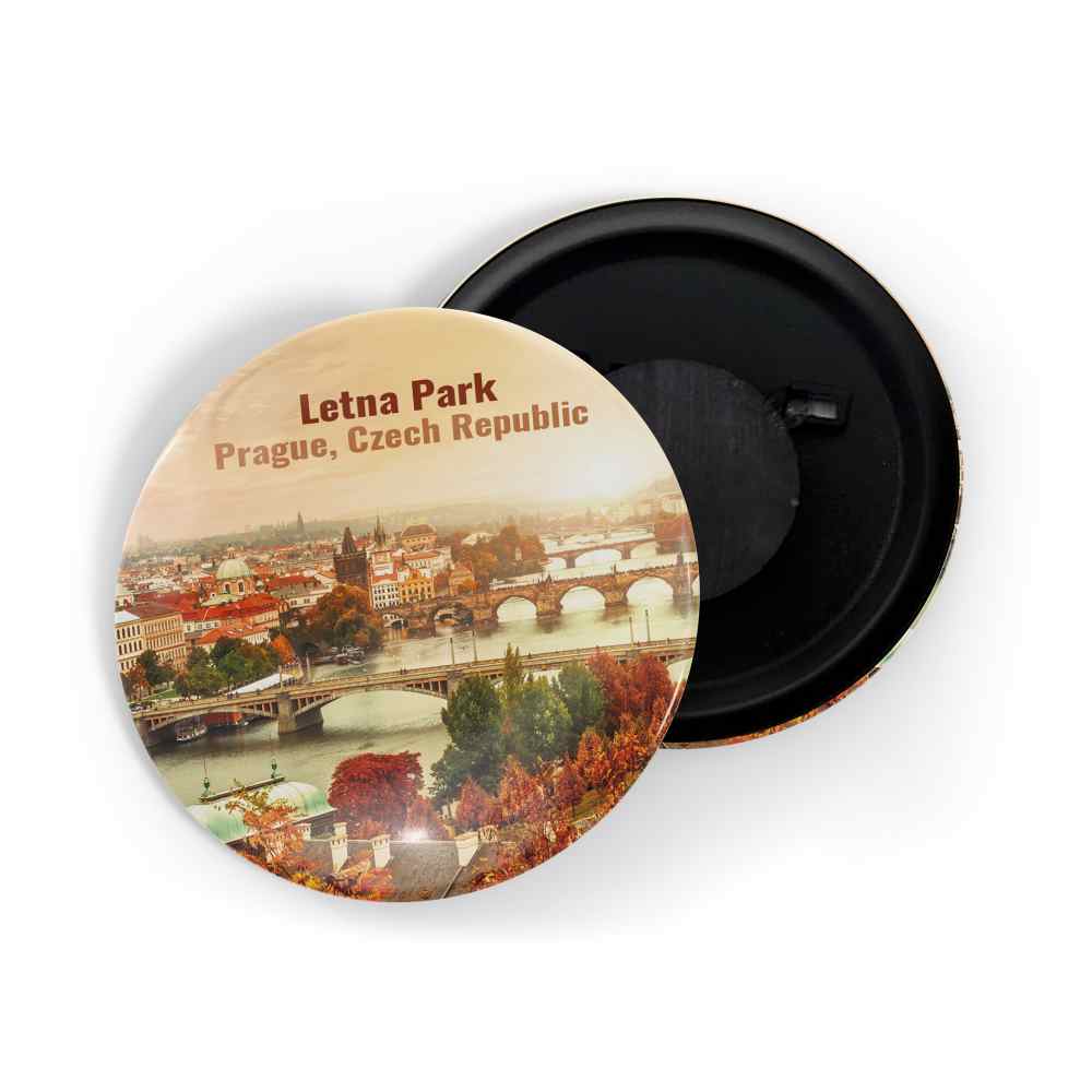 dhcrafts Fridge Magnet Multicolor Famous Tourist Place Letna Park Prague Czech Republic Glossy Finish Design Pack of 1