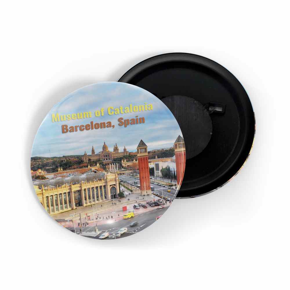 dhcrafts Fridge Magnet Multicolor Famous Tourist Place Museum Of Catalonia Barcelona Spain Glossy Finish Design Pack of 1