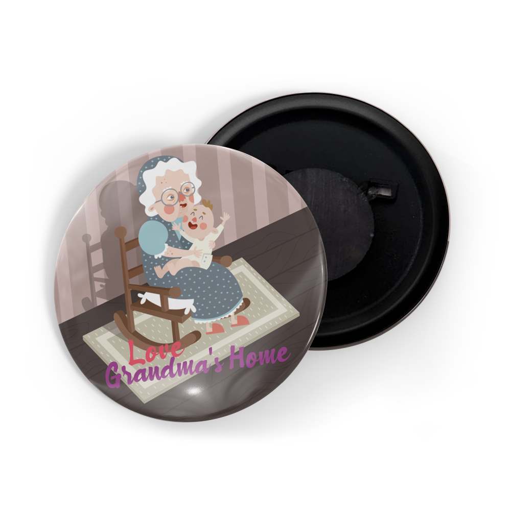 dhcrafts Fridge Magnet Multicolor Love Grandma's House Glossy Finish Design Pack of 1