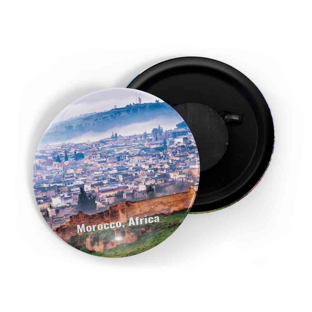 dhcrafts Fridge Magnet Multicolor Famous Tourist Place Morocco, Africa Glossy Finish Design Pack of 1