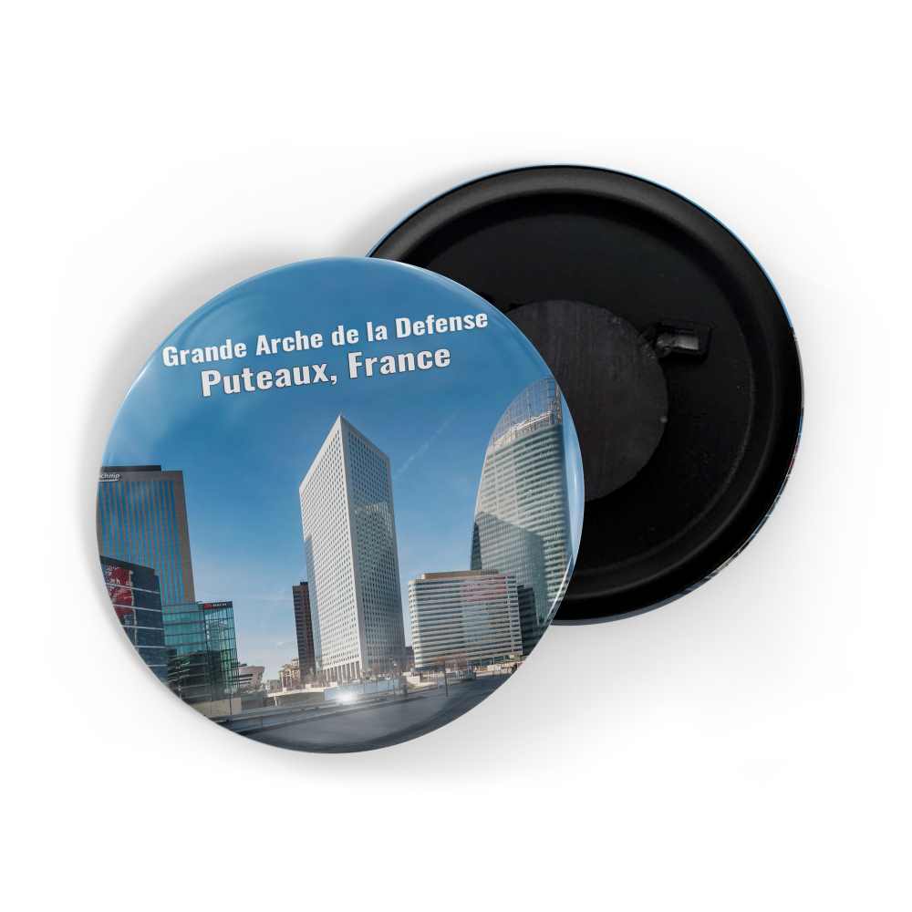 dhcrafts Fridge Magnet Multicolor Famous Tourist Place Grande Arche De La Defense Puteaux, France D2 Glossy Finish Design Pack of 1
