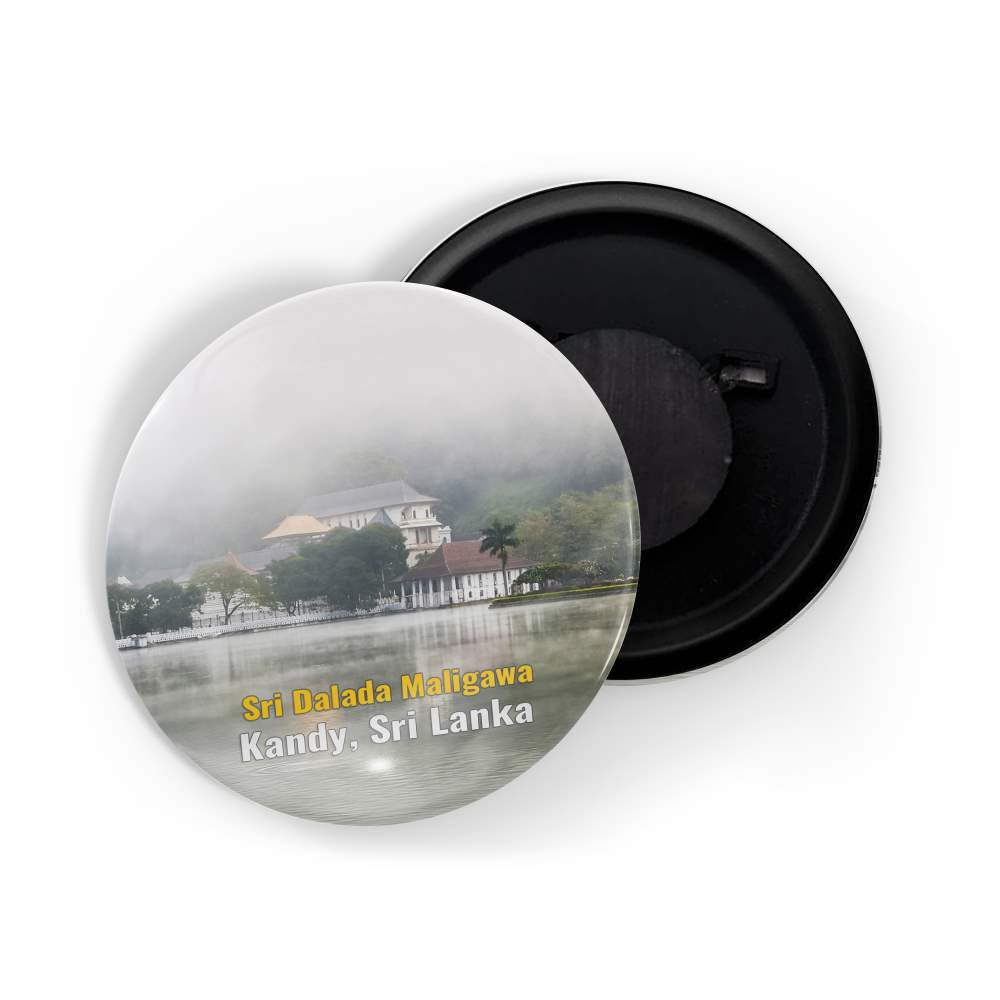 dhcrafts Fridge Magnet Multicolor Famous Tourist Place Sri Dalada Maligawa Kandy, Sri Lanka Glossy Finish Design Pack of 1