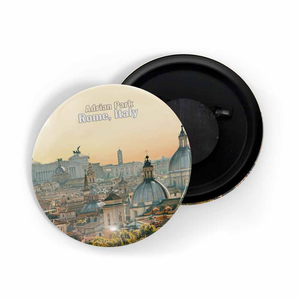 dhcrafts Fridge Magnet Multicolor Famous Tourist Place Adriano Park Rome, Italy Glossy Finish Design Pack of 1