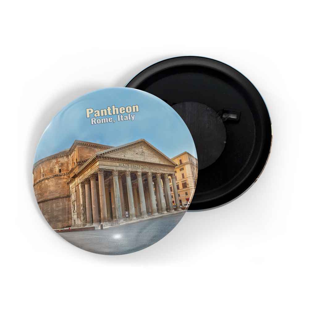 dhcrafts Fridge Magnet Multicolor Famous Tourist Place Pantheon Rome, Italy Glossy Finish Design Pack of 1