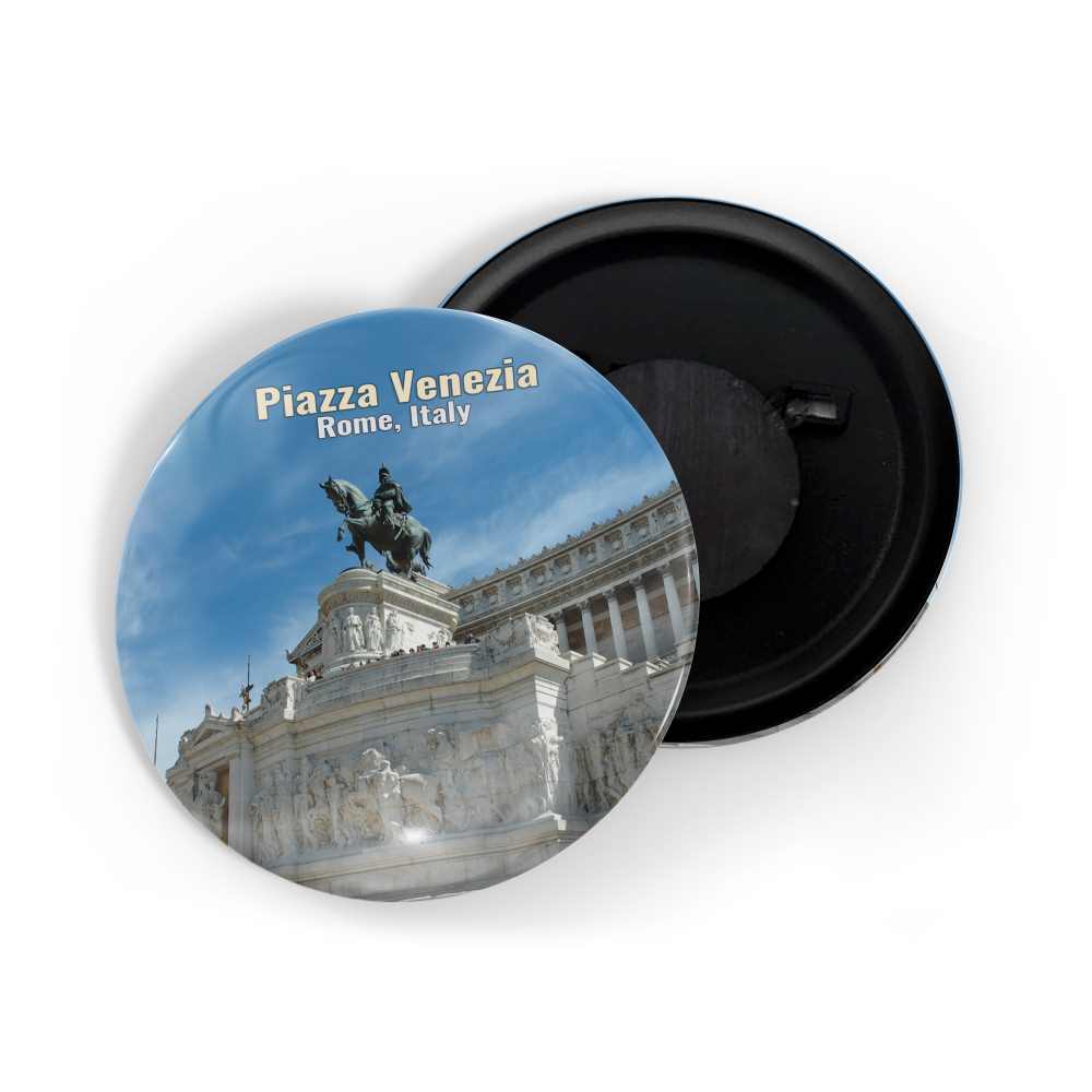 dhcrafts Fridge Magnet Multicolor Famous Tourist Place Piazza Venezia Rome Italy D2 Glossy Finish Design Pack of 1