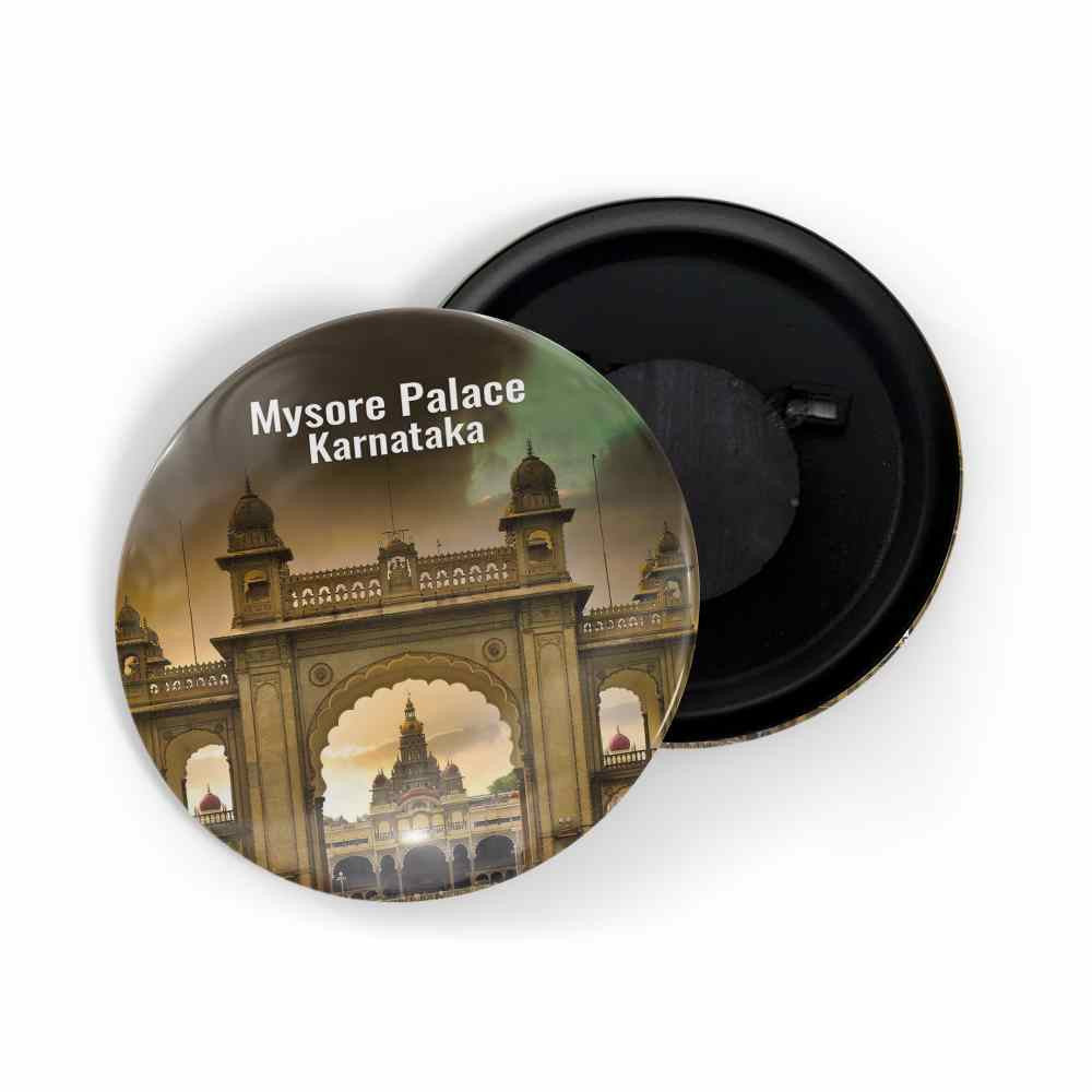 dhcrafts Fridge Magnet Multicolor Mysore Palace D3 Karnataka Glossy Finish Design Pack of 1 (58mm)