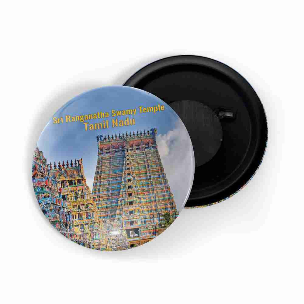 dhcrafts Fridge Magnet Multicolor Sri Ranganatha Swamy Temple D2 Tamil nadu Tourist Place Glossy Finish Design Pack of 1 (58mm)