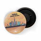 dhcrafts Fridge Magnet Orange Jaddah Saudi Arabia Glossy Finish Design Pack of 1 (58mm)