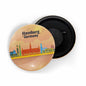 dhcrafts Fridge Magnet Orange Hamburg Germany Glossy Finish Design Pack of 1 (58mm)