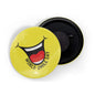 dhcrafts Fridge Magnet Yellow World Smile Day Glossy Finish Design Pack of 1 (58mm)