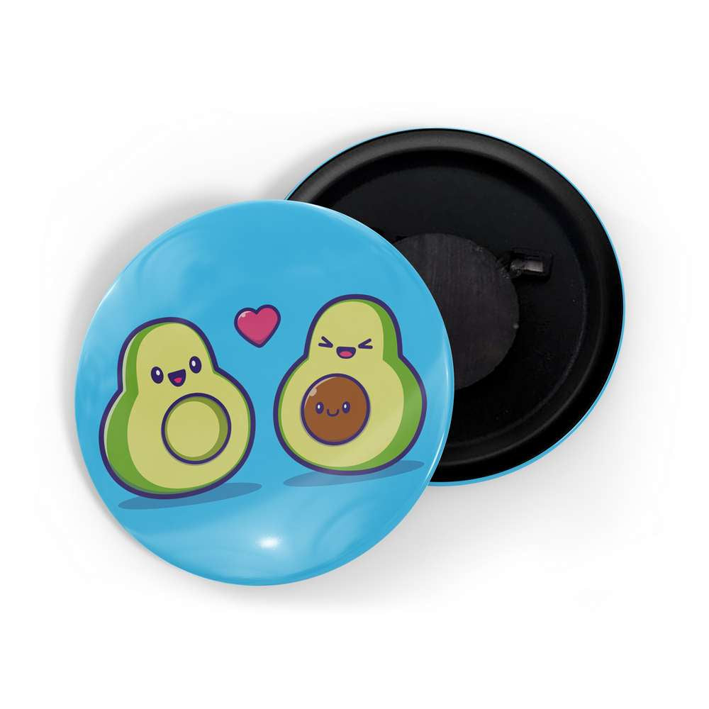 dhcrafts Fridge Magnet Blue Avocado Family Glossy Finish Design Pack of 1 (58mm)