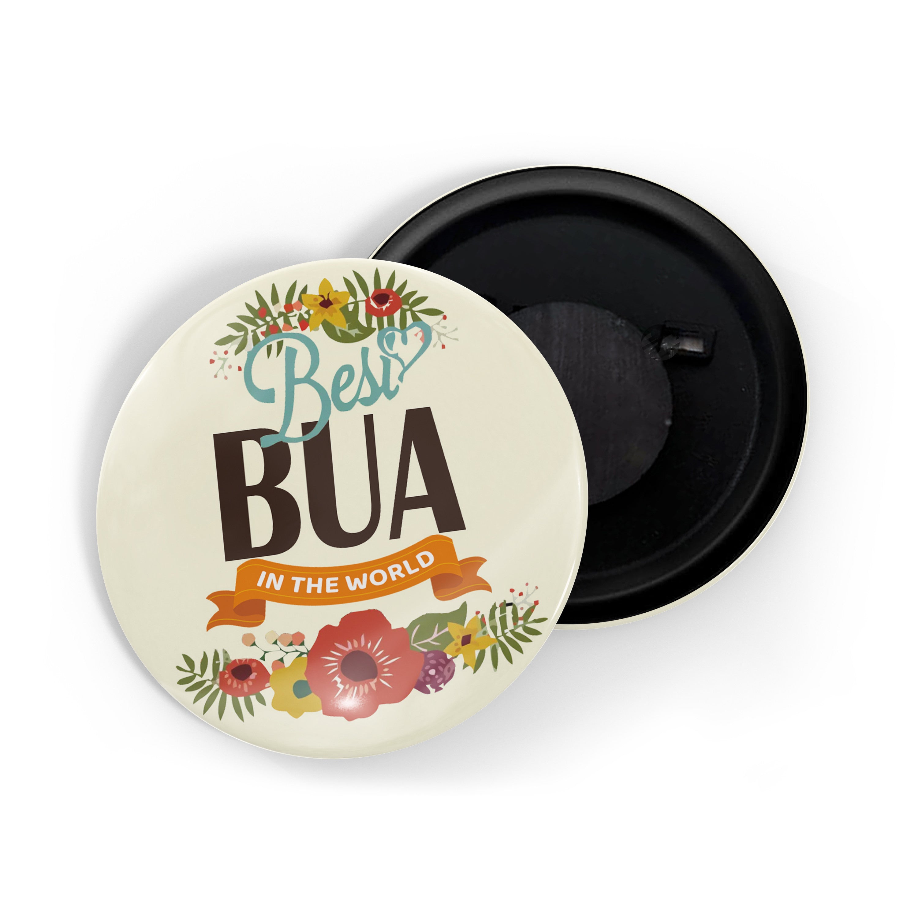dhcrafts Fridge Magnet Multicolor Best Bua In The World Glossy Finish Design Pack of 1 (58mm)