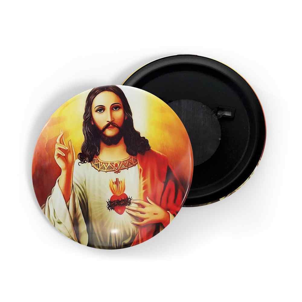 dhcrafts Fridge Magnet Multicolor Jesus Glossy Finish Design Pack of 1 (58mm)