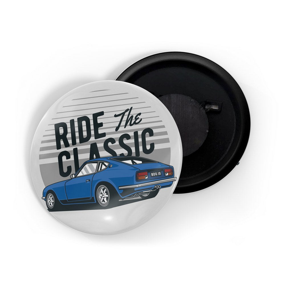 dhcrafts Fridge Magnet Multicolor Classic legend Vitnage Car Automobile D19 Glossy Finish Design Pack of 1 (58mm)