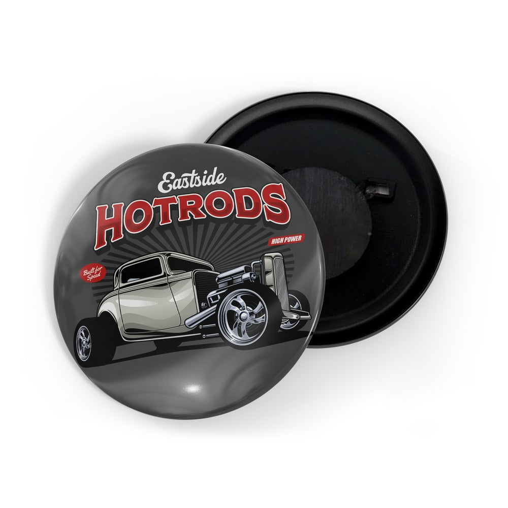 dhcrafts Fridge Magnet Grey Classic legend Vitnage Car Automobile D30 Glossy Finish Design Pack of 1 (58mm)