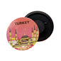 dhcrafts Fridge Magnet Multicolor Turkey Turkey Glossy Finish Design Pack of 1 (58mm)