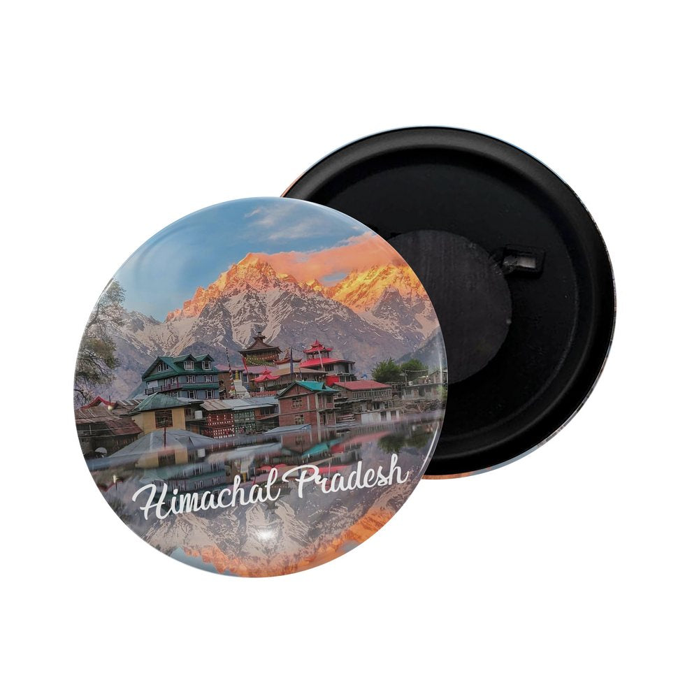 dhcrafts Fridge Magnet Multicolor Himachal Pradesh D1 Glossy Finish Design Pack of 1 (58mm)