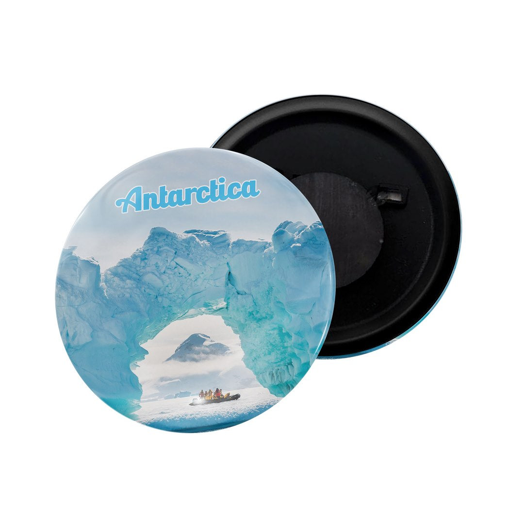 dhcrafts Fridge Magnet Multicolor Antarctica Glossy Finish Design Pack of 1 (58mm)