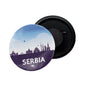 dhcrafts Fridge Magnet Multicolor Balkans Serbia Glossy Finish Design Pack of 1 (58mm)