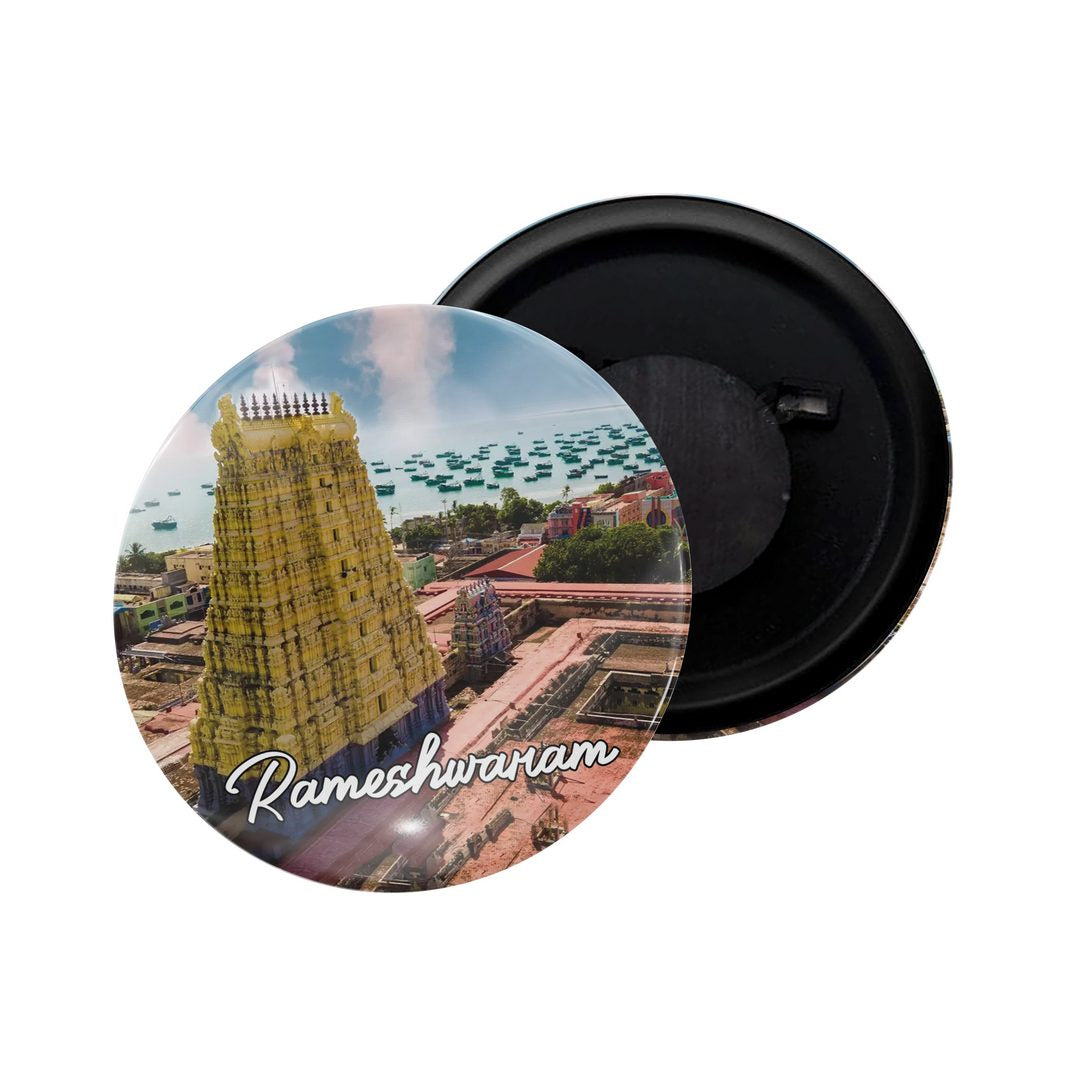 dhcrafts Fridge Magnet Multicolor Uttarakhand Tehri Dam Glossy Finish Design Pack of 1