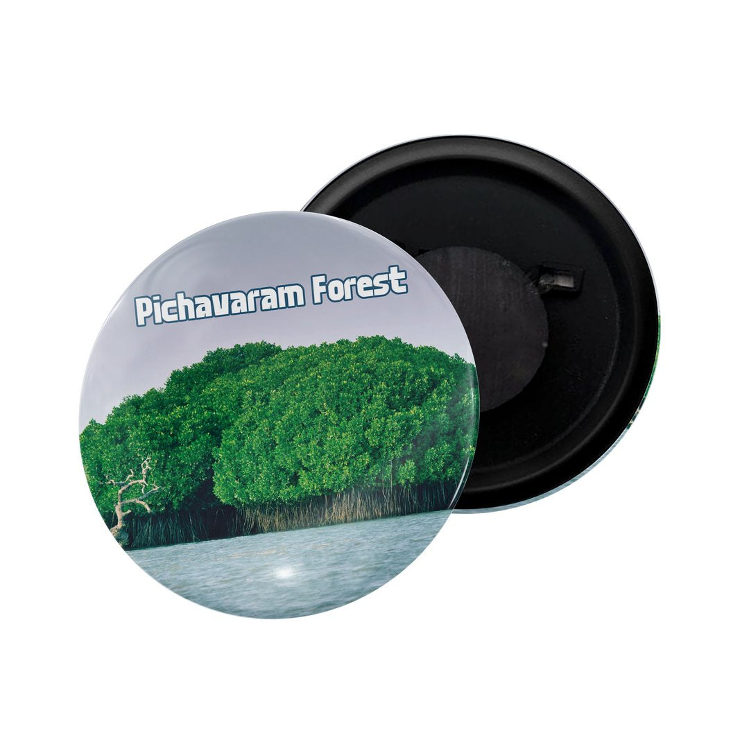 dhcrafts Fridge Magnet Multicolor Karnataka Udupi Glossy Finish Design Pack of 1