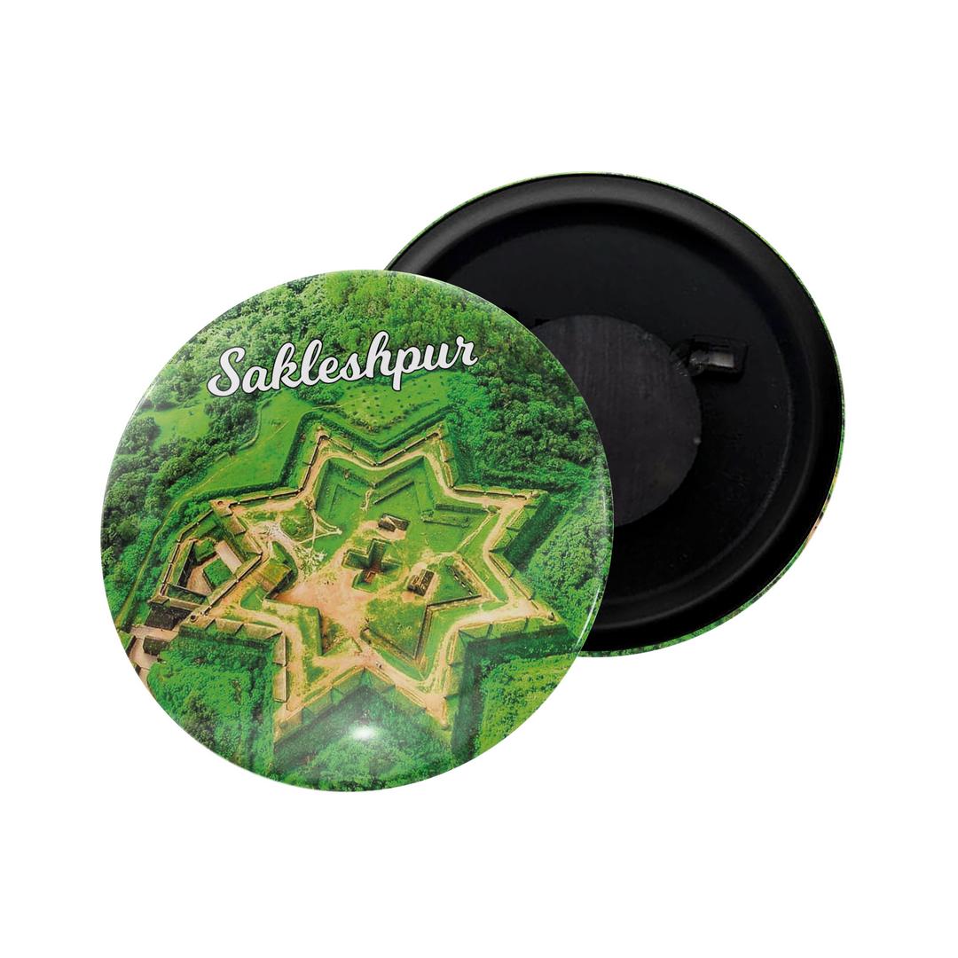 dhcrafts Fridge Magnet Multicolor Karnataka Udupi Glossy Finish Design Pack of 1