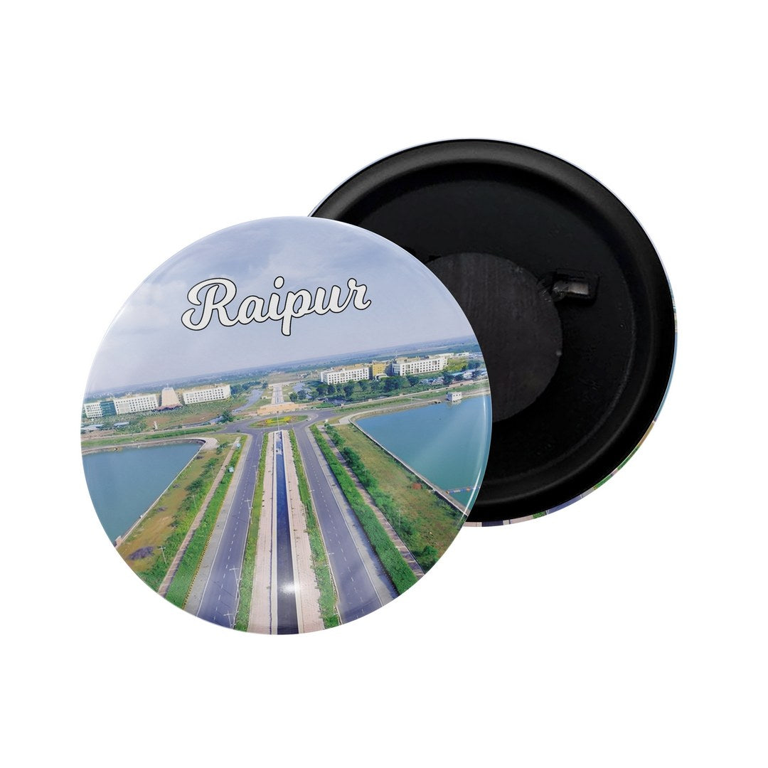 dhcrafts Fridge Magnet Multicolor Karnataka Udupi Glossy Finish Design Pack of 1
